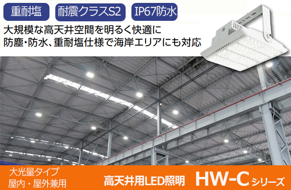 アイリスオーヤマ 高天井用LED照明　大光量タイプHW-C